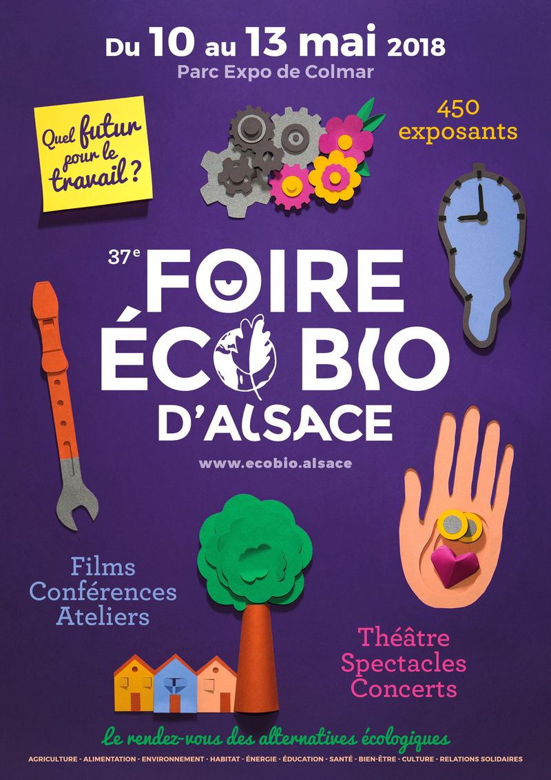 Affiche Stand Foire Eco Bio Alsace